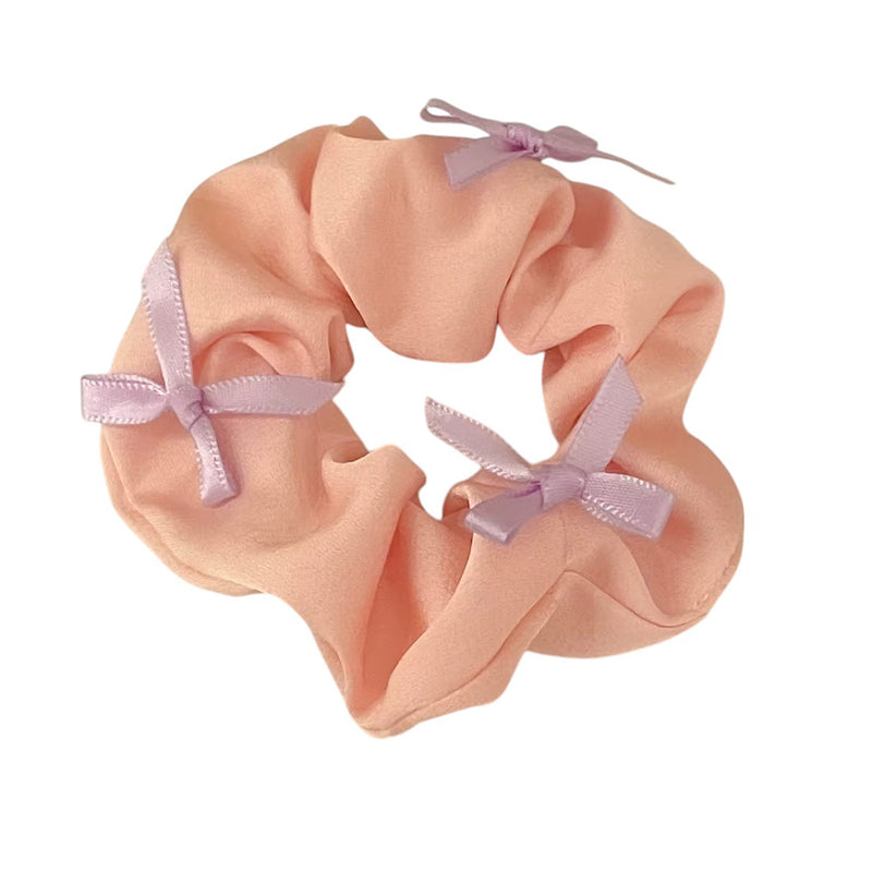 korean style bows satin scrunchie boogzel clothing