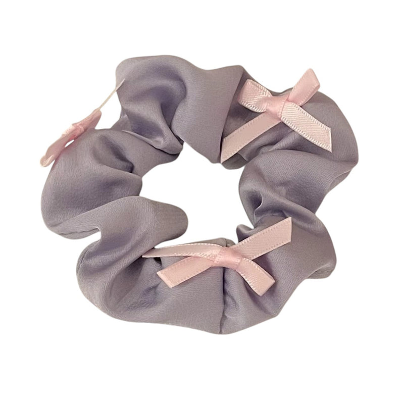 korean style bows satin scrunchie boogzel clothing