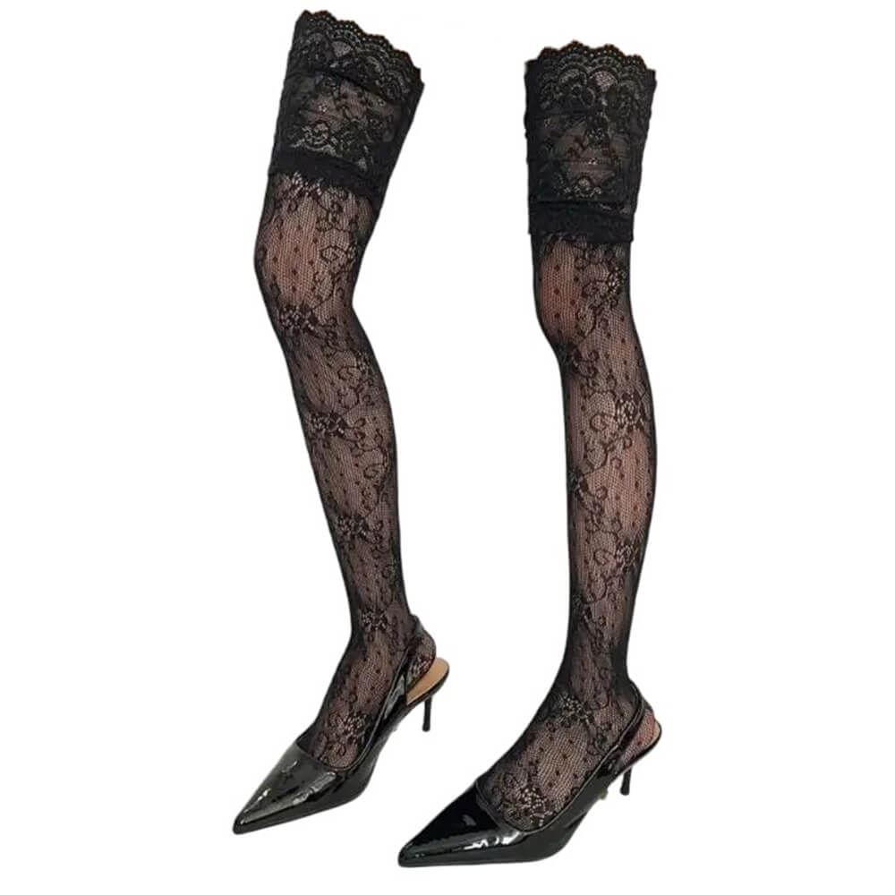 lace pattern stockings boogzel clothing