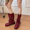 lace up slouch boots boogzel clothing