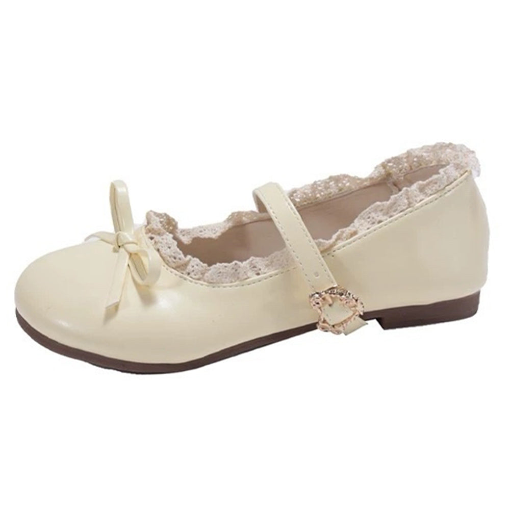 lace trim mary jane flats boogzel clothing