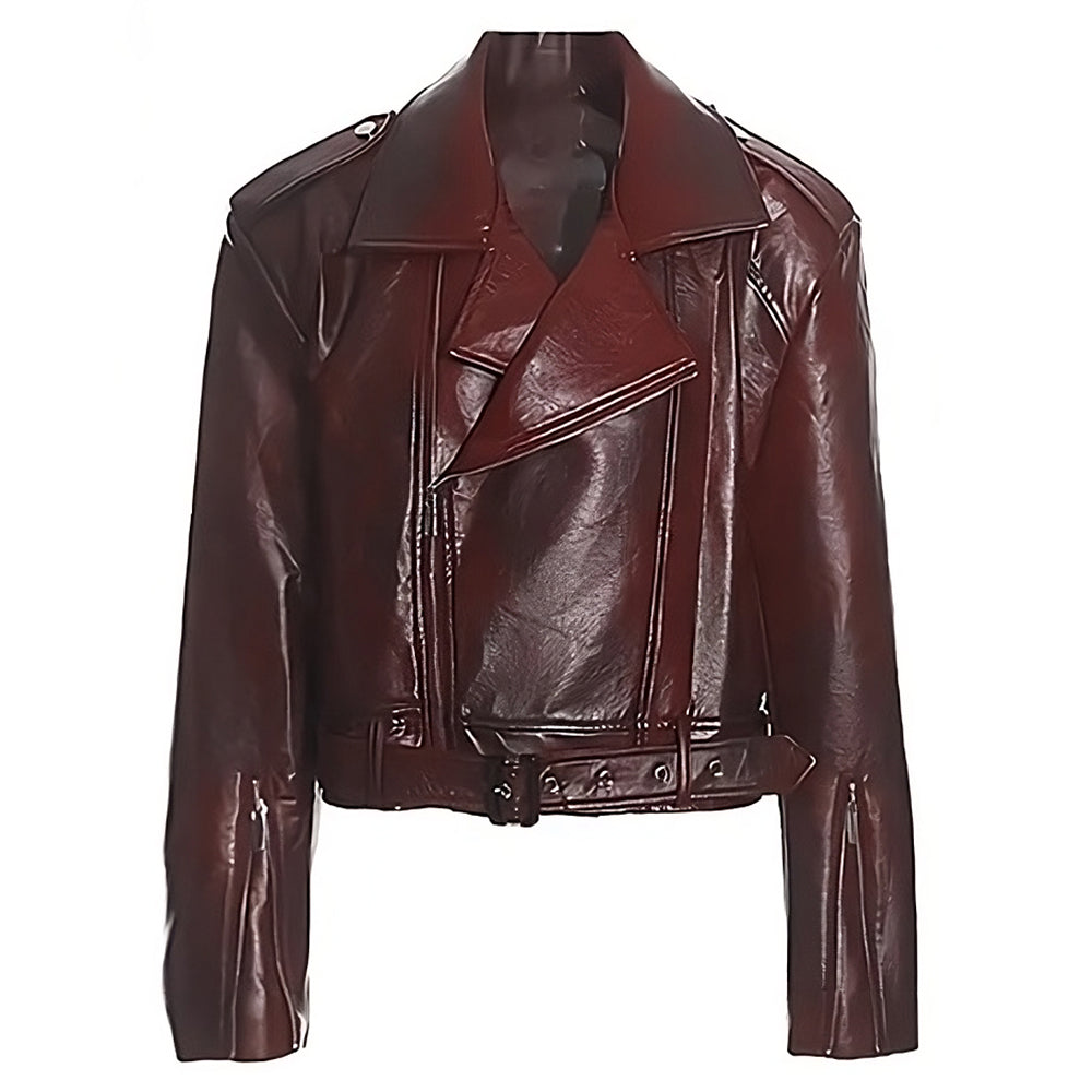 red leather moto jacket boogzel clothing