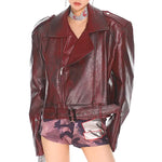 red leather moto jacket boogzel clothing