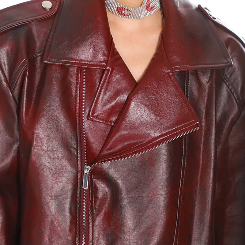 red leather moto jacket boogzel clothing