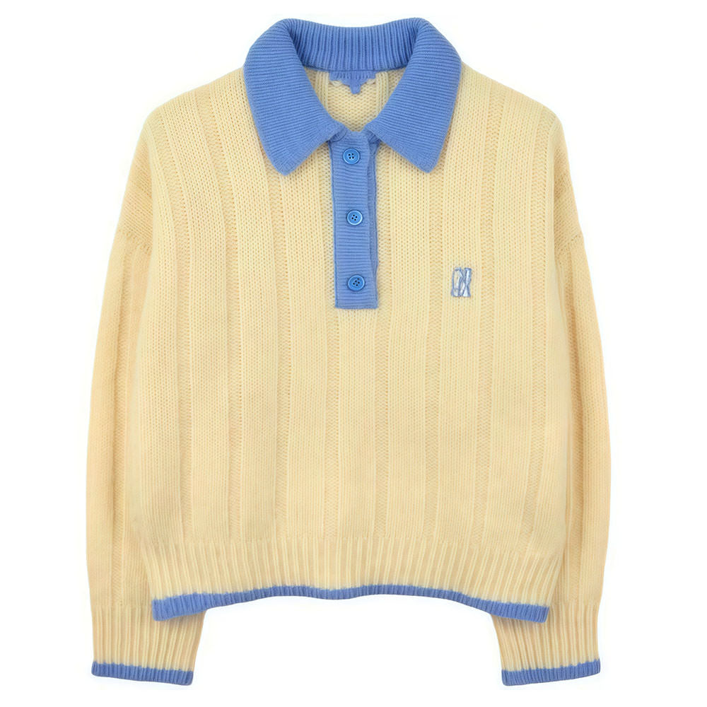 lemon polo knit sweater boogzel clothing