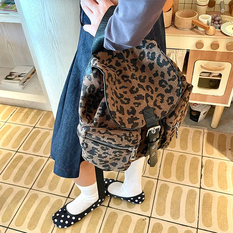 animal print mini backpack Ferocious Fancy Leopard Mini Backpack