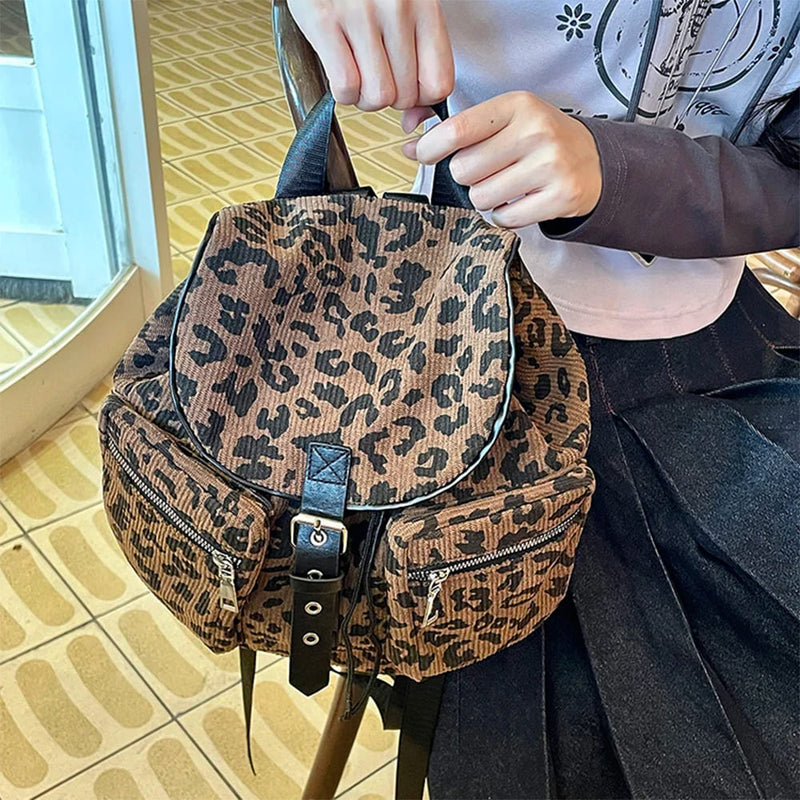 animal print mini backpack Ferocious Fancy Leopard Mini Backpack