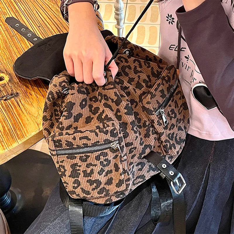 cheetah print mini backpack Ferocious Fancy Leopard Mini Backpack