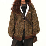 leopard oversized hoodie boogzel clothing