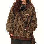 leopard oversized hoodie boogzel clothing