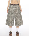leopard print cargo shorts boogzel clothing