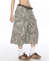 leopard print cargo shorts boogzel clothing