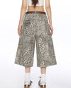 leopard print cargo shorts boogzel clothing