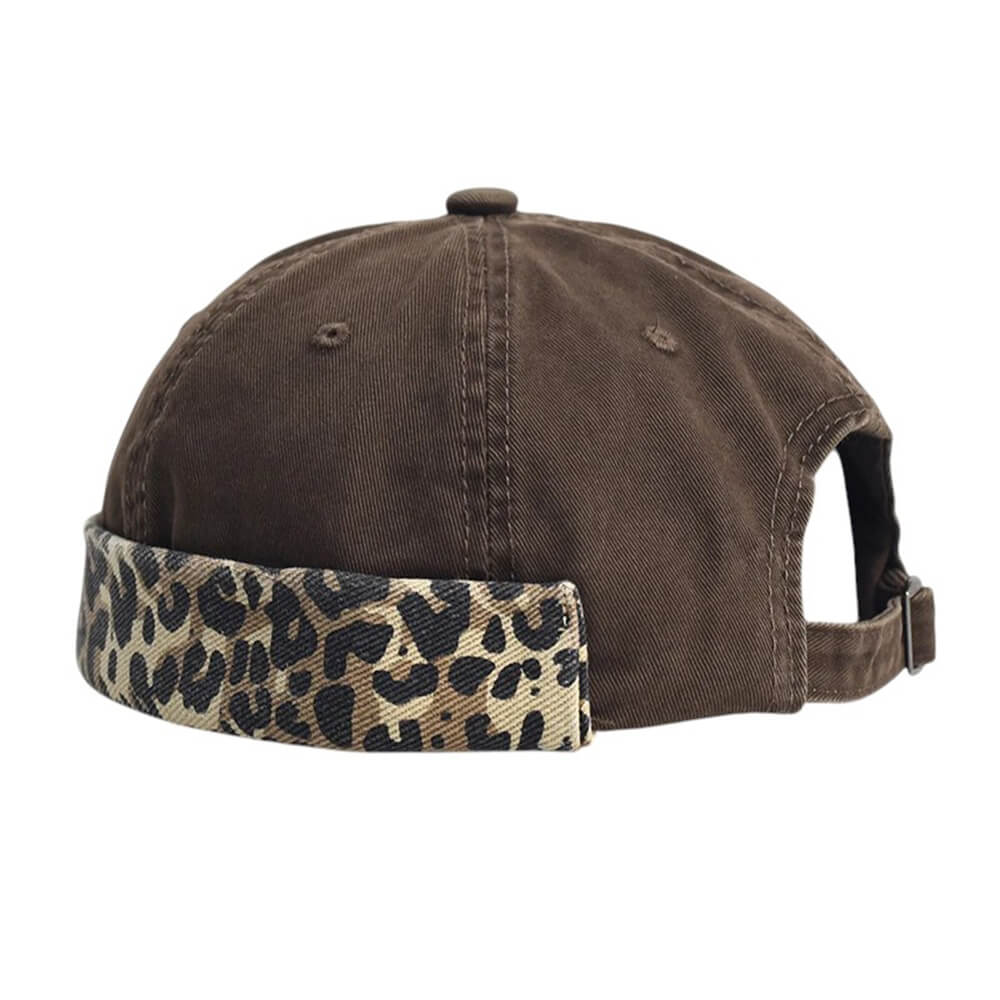 leopard print docker cap boogzel clothing