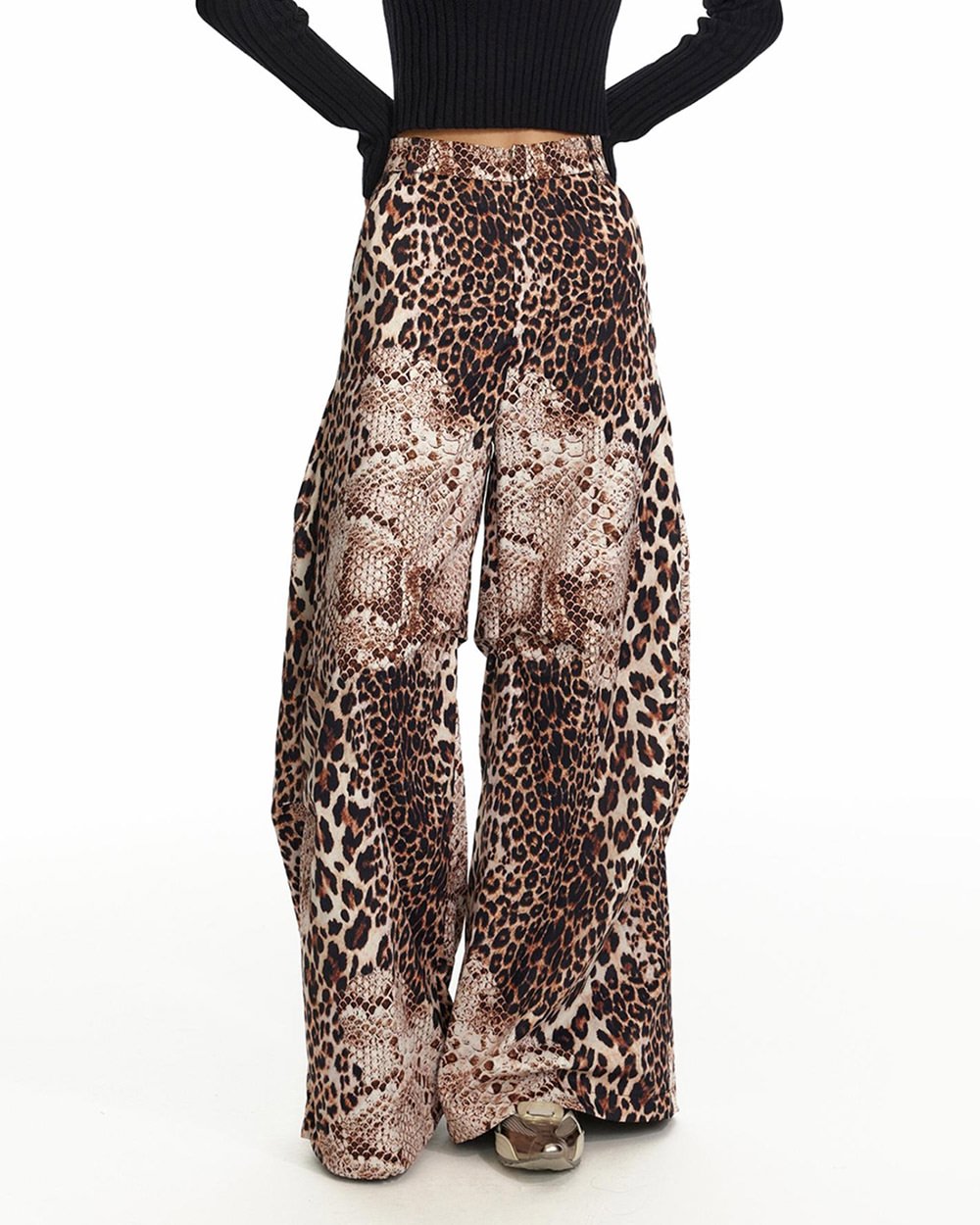 leopard print loose trousers boogzel clothing