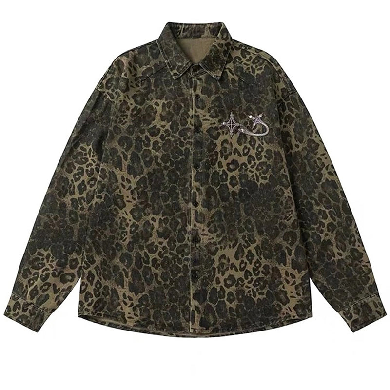 leopard print oversized jacket boogzel clothing