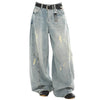 light blue distressed baggy jeans boogzel clothing