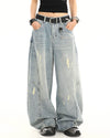 skater girl distressed baggy jeans boogzel clothing