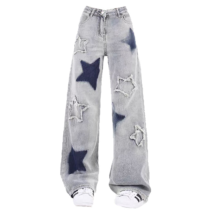 light blue star jeans boogzel clothing