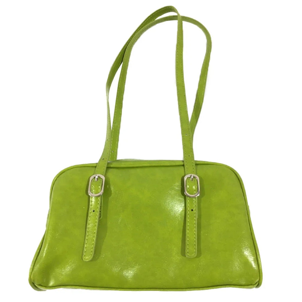 lime green minimalist aesthetic shoulder bag boogzel clothing