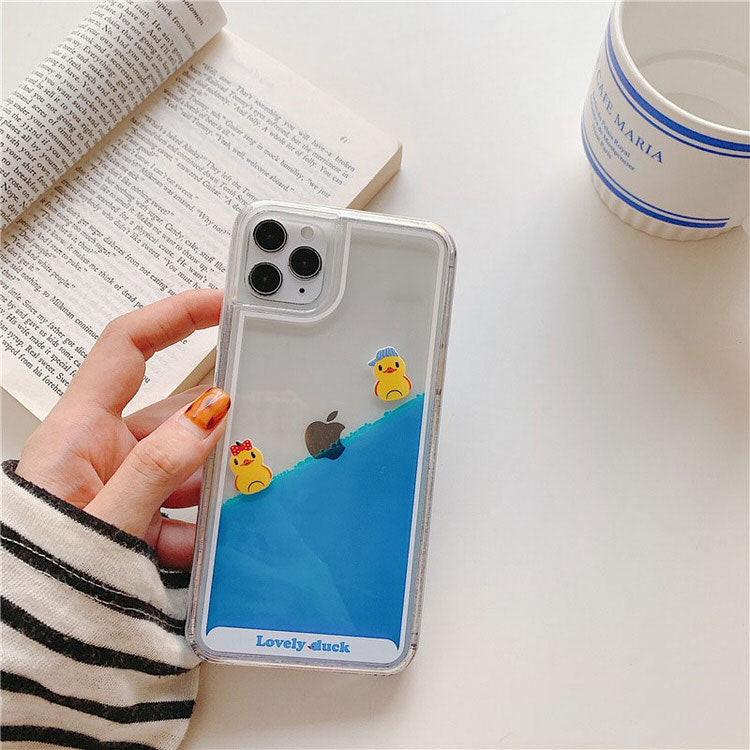 Floating Ducks Liquid iPhone Case boogzel clothing