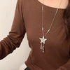 long star charm necklace boogzel clothing