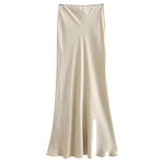 ow waist satin maxi skirt boogzel clothing