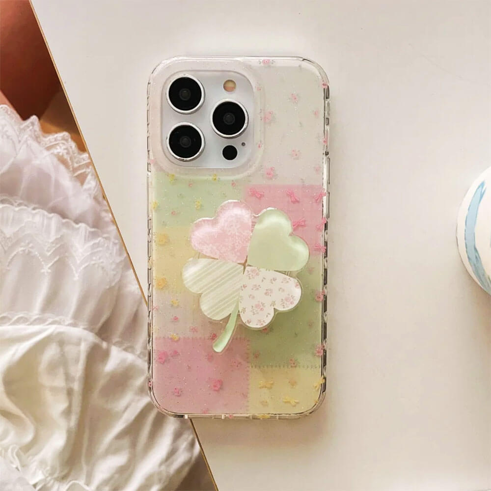 lucky clover phone holder boogzel- clothing