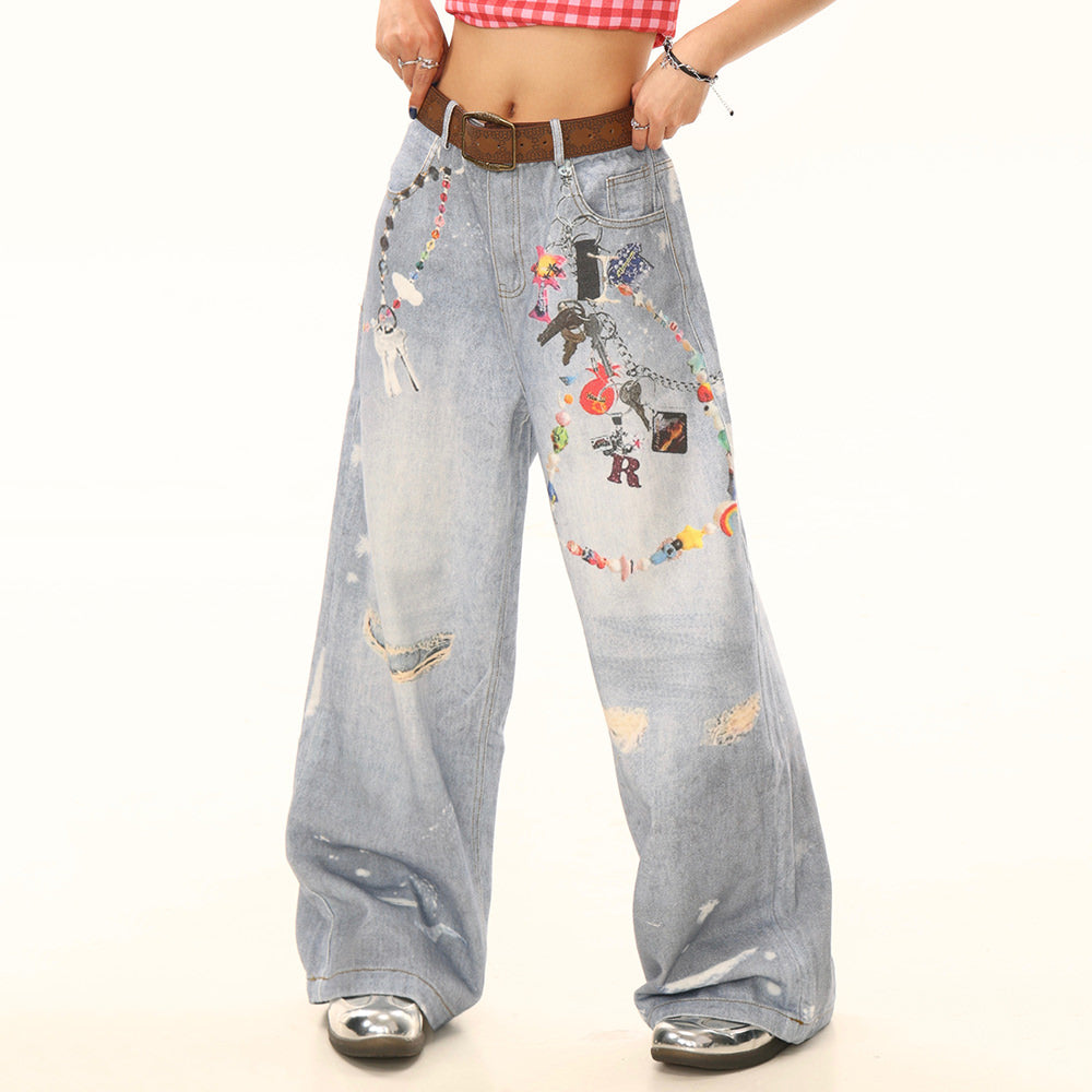 lucky trinket wide leg jeans boogzel clothing
