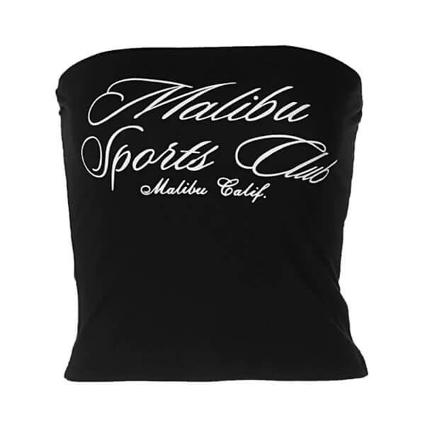 malibu black tube top boogzel clothing