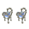 melted heart earrings boogzel clothing