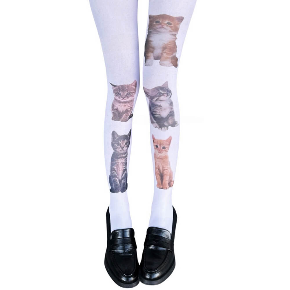 meow cat aesthetic tights boogzel clothing