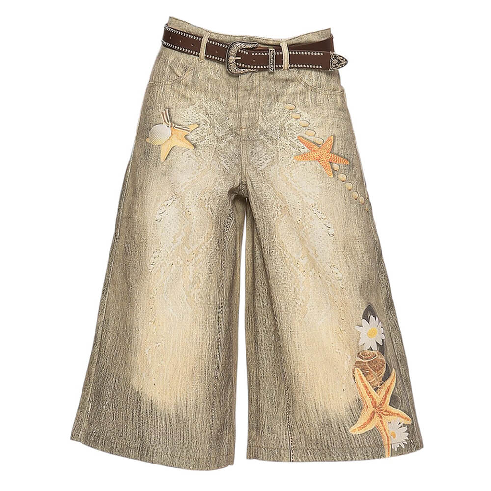 mermaidcore wide leg culottes boogzel clothing