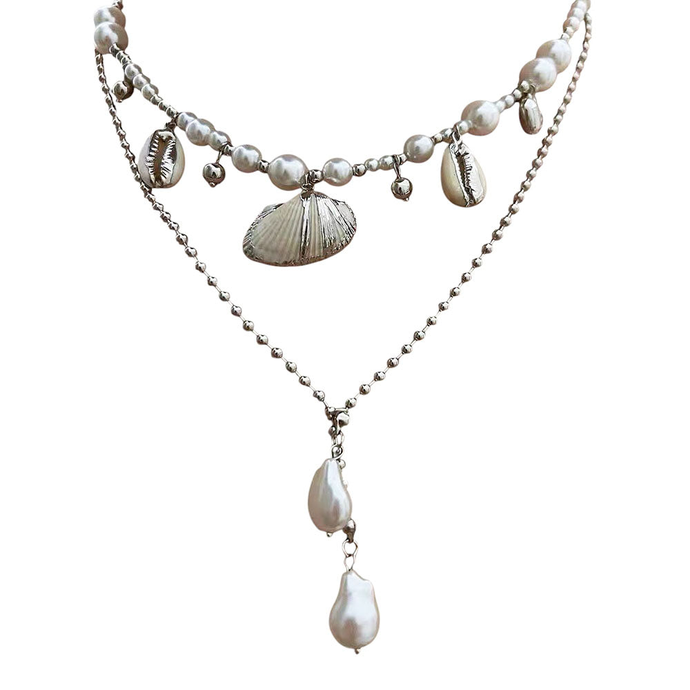 mermaid tears layered necklace boogzel clothing