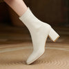 minimalist aesthetic block heel boots boogzel clothing