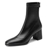 minimalist aesthetic block heel boots boogzel clothing