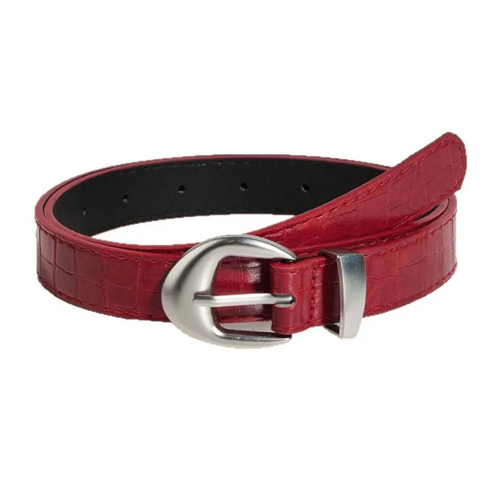 minimalist aesthetic croc pattern belt boogzel clothing