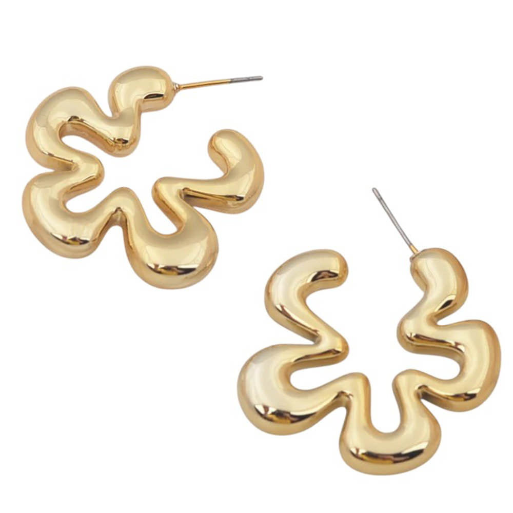 minimalist aesthetic flower earrings boogzel clothing