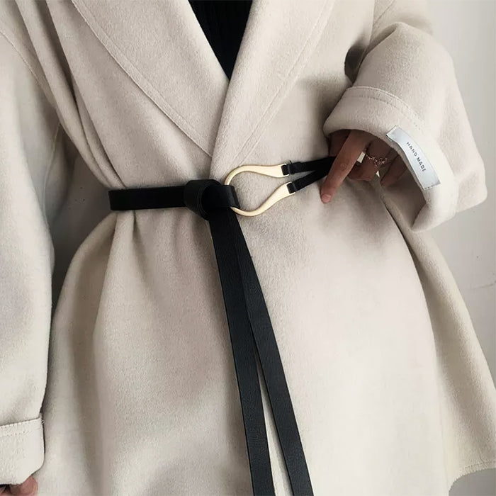 minimalist aesthetic leather belt boogzel clothing