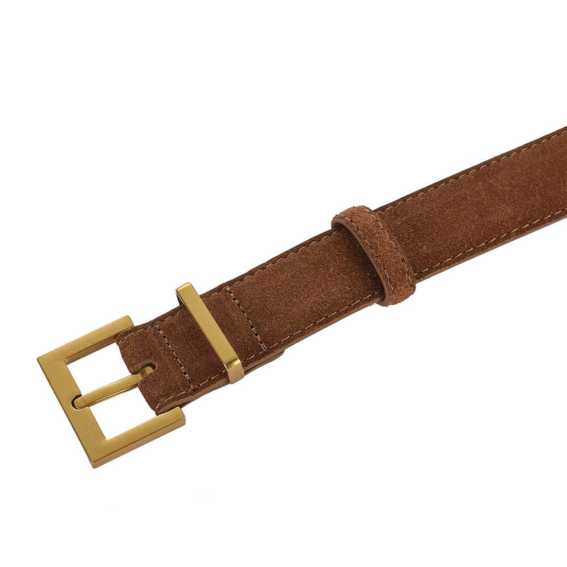 minimalist aesthetic suede belt boogzel clothing