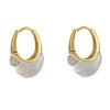 minimalist clear hoop earrings boogzel clothing