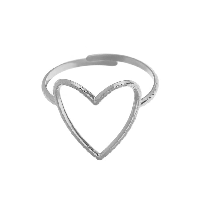 minimalist heart ring boogzel clothing
