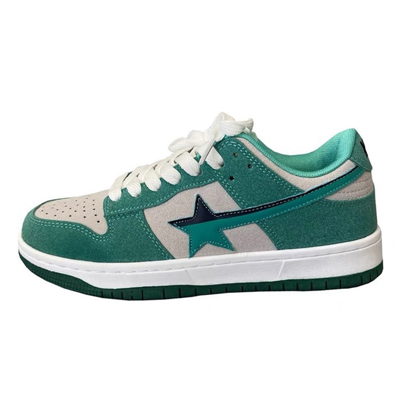 mint green star sneakers boogzel clothing