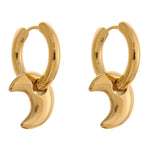 moon drop hoops earrings boogzel clothing