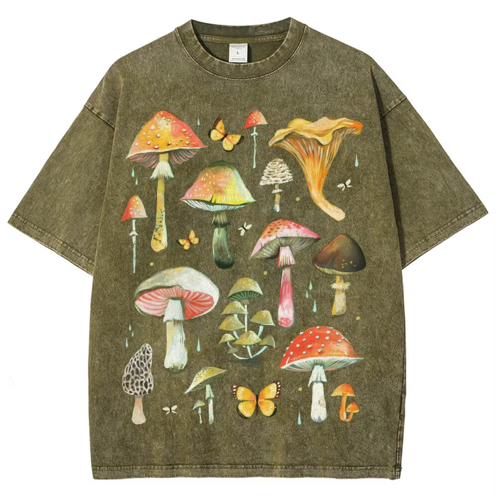 mushroom graphic tee boogzel clothing