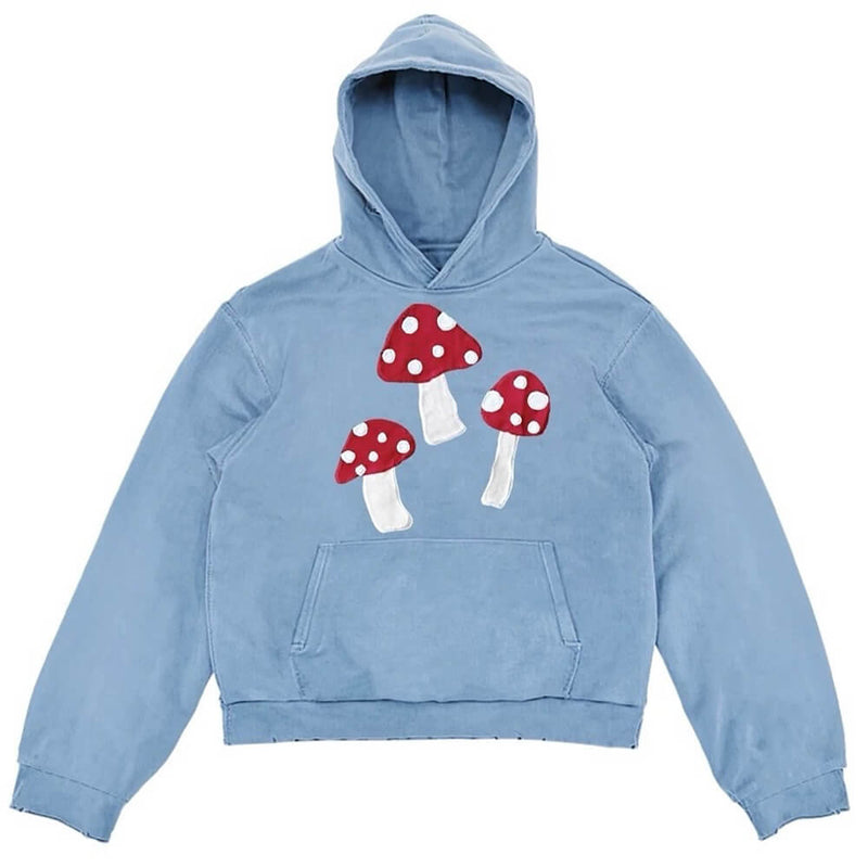 mushroom print hoodie boogzel clothing