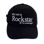 my cat is rock star cap boogzel clothing