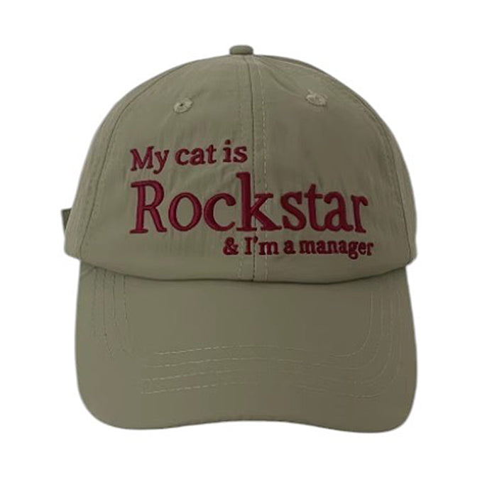 my cat is rock star cap boogzel clothing