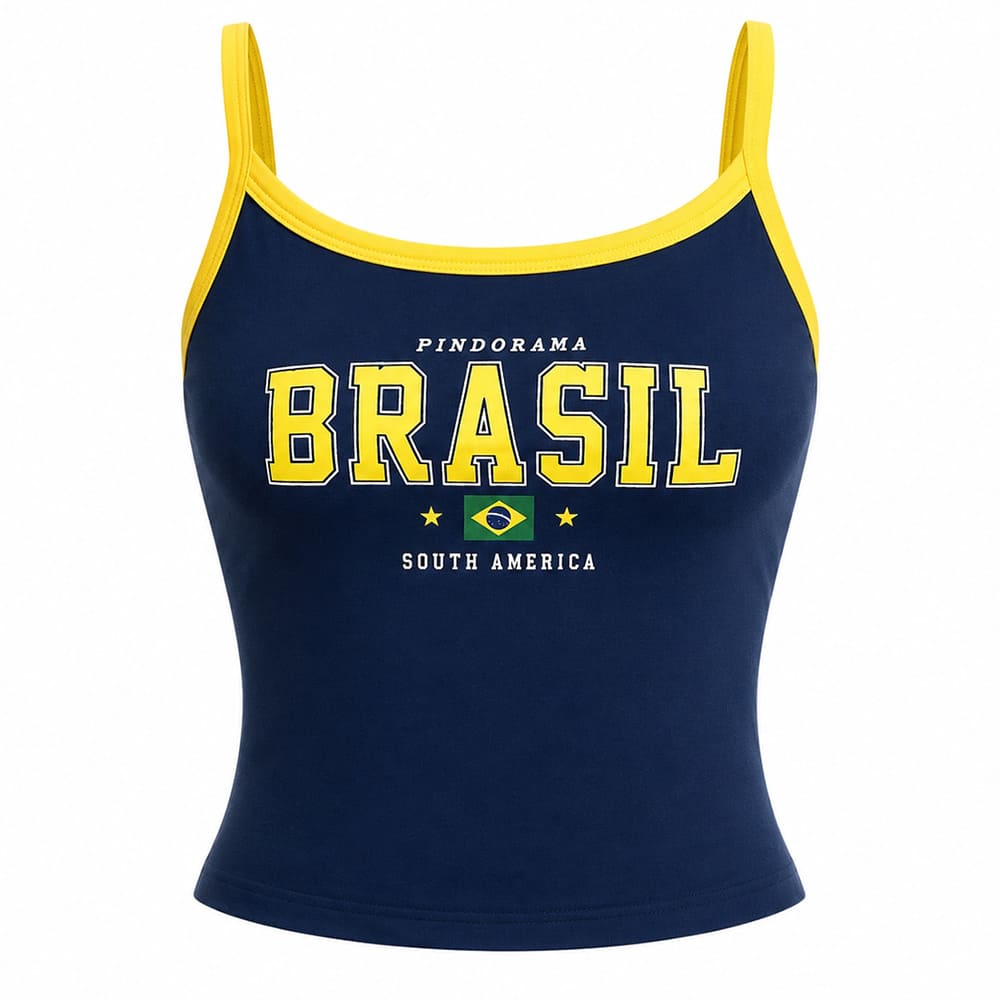 navy blue brazil tank top boogzel clothing