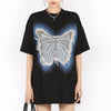 neon butterfly oversized t-shirt boogzel clothing